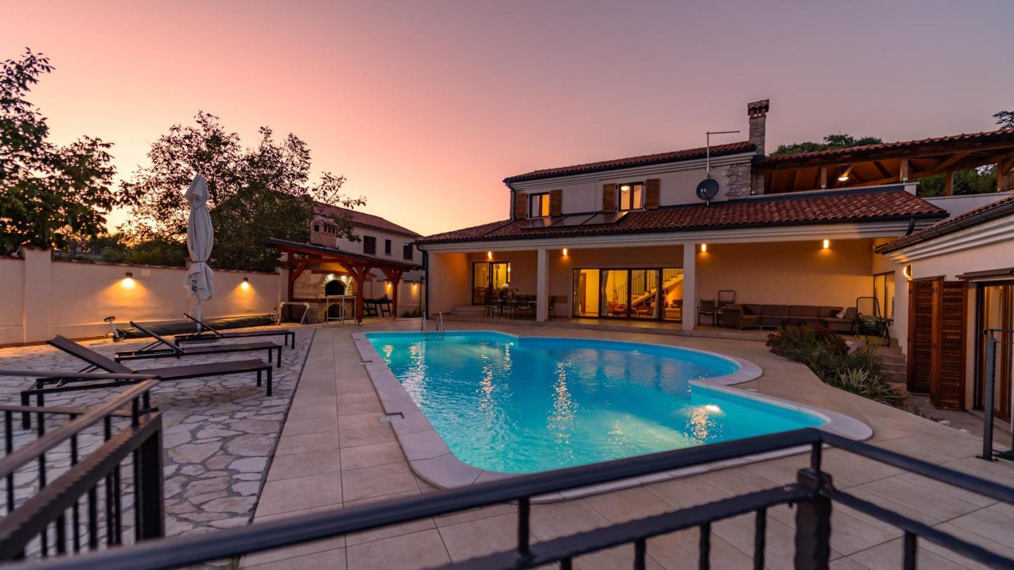 Villa Arton Heated Swimming-Pool Zminj Экстерьер фото